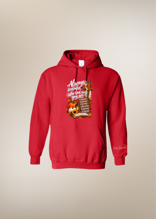 Always Remember Who God Says You Are Hoodie
