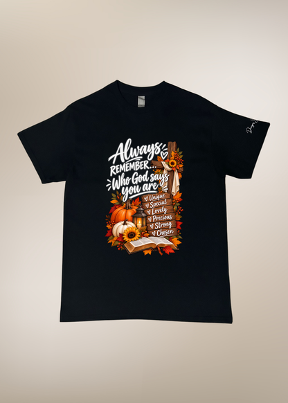 Always Remember Who God Says You Are T-Shirt